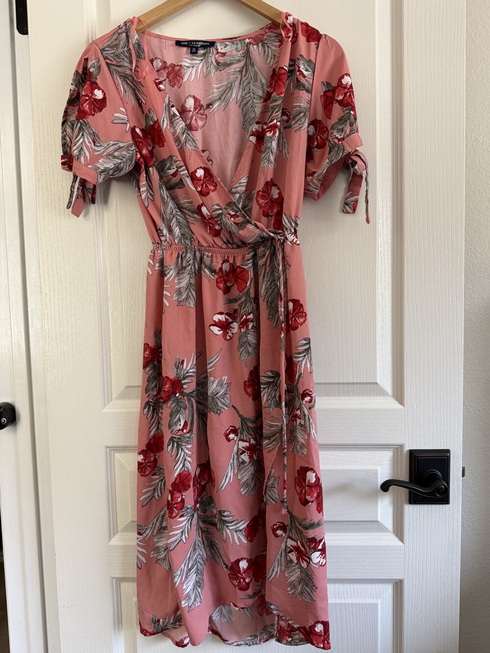 One Clothing Los Angeles Floral Wrap Dress